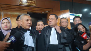 Kuasa hukum Nadiem Makarim usai sidang di Pengadilan Tipikor Jakarta, Selasa, 16/12/2025 | Syahrul Baihaqi/Forum Keadilan