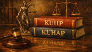 Ilustrasi KUHP dan KUHAP | Rahmad Fadjar Ghiffari/Forum Keadilan