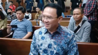 Eks Komisaris Utama (Komut) Pertamina periode 2019-2024 Basuki Tjahaja Purnama atau Ahok di sidang anak Riza Chalid di Pengadilan Tipikor Jakarta, Selasa, 27/1/2026 | Syahrul Baihaqi/Forum Keadilan