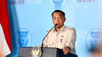 Menteri Sekretaris Negara Prasetyo Hadi menyampaikan keterangannya di Hambalang, Kabupaten Bogor, pada Selasa, 6 Januari 2025. | Dok BPMI Setpres/Rusman
