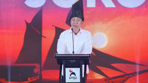 Presiden ke-7 RI Joko Widodo (Jokowi) saat memberikan arahan di Rakernas PSI, Sabtu, 31/1/2026. | YouTube Partai Solidaritas Indonesia