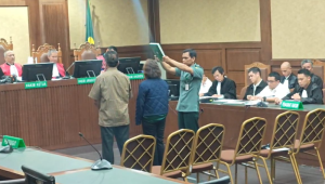 Eks Chief Auditor PT Pertamina Wahyu Widjayanto di Pengadilan Tipikor Jakarta, Selasa, 13/1/2026 | Syahrul Baihaqi/Forum Keadilan