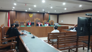 Direktur PT Paramitra Mulia Langgeng (PML) Djunaidi Nur divonis selama 2 tahun dan 4 bulan pidana di Pengadilan Tipikor Jakarta, Rabu, 14/1/2026 | Syahrul Baihaqi/Forum Keadilan