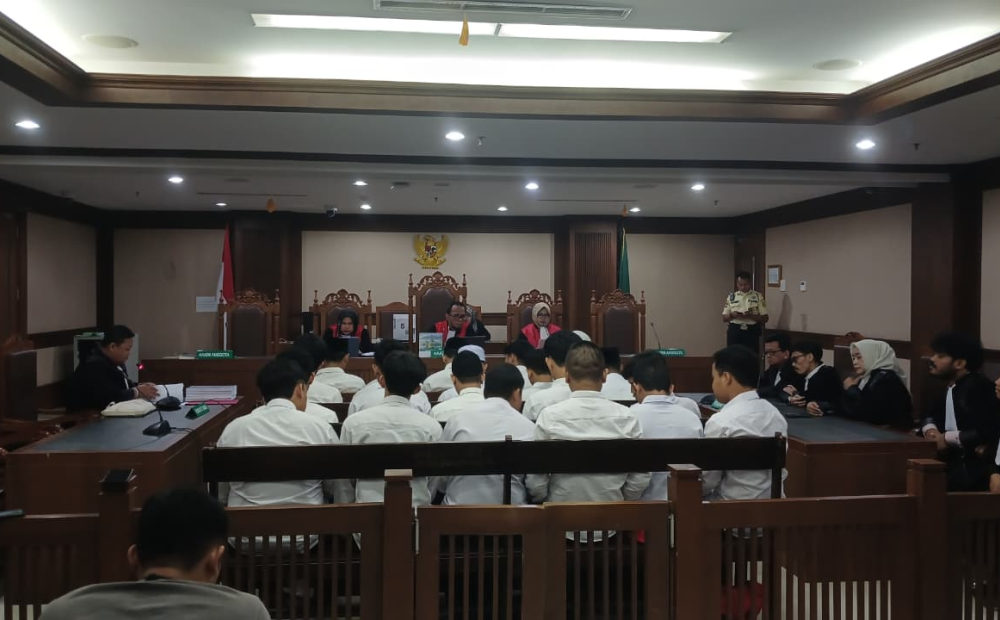 21 Terdakwa Demonstrasi Agustus Dituntut 10 Bulan Penjara