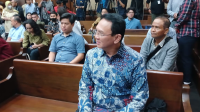 Eks Komisaris Utama (Komut) Pertamina periode 2019-2024 Basuki Tjahaja Purnama atau Ahok di sidang anak Riza Chalid di Pengadilan Tipikor Jakarta, Selasa, 27/1/2026 | Syahrul Baihaqi/Forum Keadilan