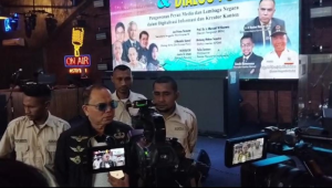 Launching Media & Dialog Publik: "Pengawasan Peran Media dan Lembaga negara dalam Digitalisasi Informasi dan Kreator Konten", Mampang, Jakarta Selatan, Jumat, 16/1/2026 | Muhammad Reza/Forum Keadilan