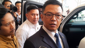 Menteri Luar Negeri Sugiono, di Kompleks Parlemen, Senayan, Jakarta, Selasa, 27/1/2026 | Novia Suhari/Forum Keadilan