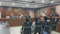 Sidang putusan sela Direktur Eksekutif Lokataru Foundation Delpedro Marhaen Rismansyah dan kawan-kawan di PN Jakpus, Kamis, 8/1/2026 | Syahrul Baihaqi/Forum Keadilan