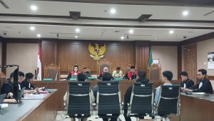 Delpedro Marhaen dkk di Pengadilan Negeri Jakarta Pusat, Jumat, 27/2/2026 | Syahrul Baihaqi/Forum Keadilan