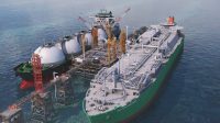 Ilustrasi Floating Storage and Regasification Unit (FSRU) Liquefied Natural Gas (LNG) | Ist