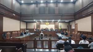 Ariyanto bakri di sidang tuntutan di Pengadilan Tipikor Jakarta Pusat, Rabu, 18/2/2026. | Syahrul Baihaqi/ Forum Keadilan