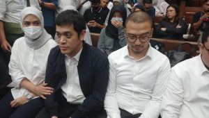 Anak Mohammad Riza Chalid, Muhammad Kerry Adrianto Riza, di Pengadilan Tipikor Jakarta, Jumat, 27/2/2026, dini hari | Syahrul Baihaqi/Forum Keadilan