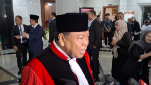 Hakim Konstitusi Arief Hidayat di Gedung Mahkamah Konstitusi, Rabu, 4/2/2026 | Syahrul Baihaqi/Forum Keadilan