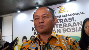 Sekjen sekaligus Ketua Fraksi Partai Golkar DPR RI Sarmuji, di Kompleks Parlemen, Senayan, Jakarta, Jumat, 13/2/2026 | Novia Suhari/Forum Keadilan