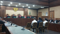 Muhammad Kerry Adrianto Riza dkk di sidang pembacaan tuntutan di Pengadilan Tipikor Jakarta, Jumat, 13/2/2026 | Syahrul Baihaqi/Forum Keadilan
