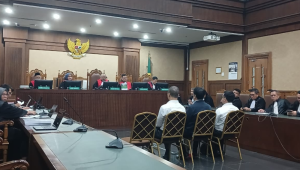 Muhammad Kerry Adrianto Riza dkk di sidang pembacaan tuntutan di Pengadilan Tipikor Jakarta, Jumat, 13/2/2026 | Syahrul Baihaqi/Forum Keadilan