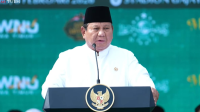 Presiden Prabowo dalam acara Mujahadah Kubro Satu Abad Nahdlatul Ulama (NU) di Malang, Jawa Timur, Minggu, 8/2/2026 | YouTube Sekretariat Presiden