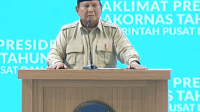 Presiden Prabowo Subianto di acara Rakornas Pemerintah Pusat dan Daerah Tahun 2026 di Sentul, Bogor, Jawa Barat, Senin, 2/2/2026 | YouTube Sekretariat Presiden