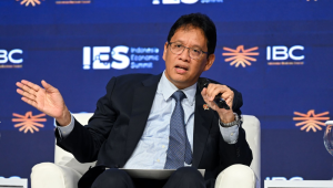 Menteri Keuangan (Menkeu), Purbaya Yudhi Sadewa dalam acara Indonesia Economic Summit (IES) 2026 di Shangri-La Jakarta, Jakarta Pusat, Selasa , 3/2/2026. | Dok Kementerian Keuangan RI