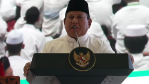 Presiden Prabowo Subianto menghadiri acara pengukuhan pengurus Majelis Ulama Indonesia (MUI) periode 2025-2030 yang digelar di Masjid Istiqlal, Jakarta, Sabtu, 7/2/2026 | YouTube Sekretariat Presiden