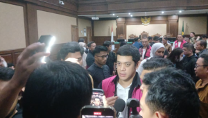 Muhammad Kerry Adrianto Riza di sidang pembacaan pledoi di Pengadilan Tipikor Jakarta, Jumat, 20/2/2026 | Syahrul Baihaqi/Forum Keadilan