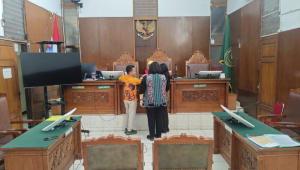 Sidang perdana praperadilan eks Kajari HSU di Pengadilan Negeri Jakarta Selatan, Jumat, 20/2/2026 | Syahrul Baihaqi/Forum Keadilan
