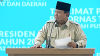 Presiden Prabowo Subianto di acara Rakornas Pemerintah Pusat dan Daerah Tahun 2026 di Sentul, Bogor, Jawa Barat, Senin, 2/2/2026 | YouTube Sekretariat Presiden