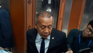 Waketum NasDem Saan Mustopa, di Kompleks Parlemen, Senayan, Jakarta, Selasa, 10/2/2026 | Novia Suhari/Forum Keadilan