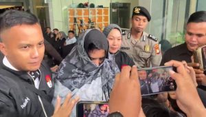Bupati Pekalongan Fadia Arafiq di Gedung KPK, Jakarta, Rabu, 4/3/2026 | Muhammad Reza/Forum Keadilan