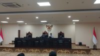 Sidang putusan terhadap laporan dugaan pelanggaran kode etik Hakim Konstitusi Adies Kadir di ruang sidang, Kamis, 5/3/2026 | Syahrul Baihaqi/Forum Keadilan