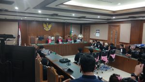 Sidang putusan Delpedro Cs di Pengadilan Tipikor Jakarta, Jumat, 6/3/2026 | Syahrul Baihaqi/Forum Keadilan
