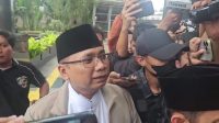 Mantan Menteri Agama Yaqut Cholil Qoumas di Gedung Merah Putih KPK, Jakarta Selatan, Kamis, 12/3/2026 | Muhammad Reza/Forum Keadilan