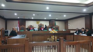 Eks Sekretaris Mahkamah Agung Nurhadi di Pengadilan Tipikor Jakarta, Jumat, 27/3/2026 | Syahrul Baihaqi/Forum Keadilan