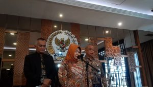 Sekjen MPR RI Siti Fauziah, bersama dengan jajaran, di Kompleks Parlemen, Senayan, Jakarta, Selasa, 31/3/2026 | Novia Suhari/Forum Keadilan