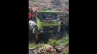 Longsor gunungan sampah yang terjadi di TPST Bantargebang, Bekasi, Minggu, 8/3/2026 | Ist