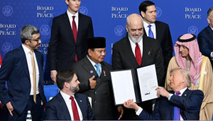Presiden Republik Indonesia Prabowo Subianto di Inaugural Meeting Board of Peace yang digelar di Donald Trump United States Institute of Peace, Washington, D.C., Amerika Serikat, Kamis, 19 Februari 2026. | Dok BPMI Setpres/Cahyo