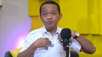 Menteri Energi dan Sumber Daya Mineral (ESDM), Bahlil Lahadalia, Podcast Bukan Abuleke Kementerian ESDM di Jakarta. | YouTube Kementerian ESDM RI