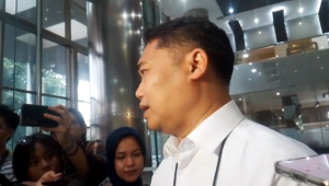 Deputi Penindakan dan Eksekusi KPK, Asep Guntur Rahayu di Gedung KPK, Jakarta, Kamis, 26/3/2026. | Muhammad Reza/ Forum Keadilan