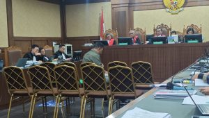 Auditor BPKP Dedy Nurmawan Susilo saat menjadi ahli di kasus korupsi Chromebook di Pengadilan Tipikor Jakarta, Kamis, 2/4/2026 | Syahrul Baihaqi/Forum Keadilan