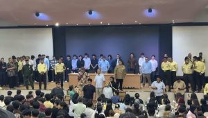 16 mahasiswa FHUI pelaku pelecehan seksual dalam grup chat dihadirkan dalam forum yang digelar di Auditorium FH UI, Senin, 13/4/2026 malam | Ist