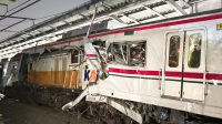 Kecelakaan antara KAJJ Argo Bromo Anggrek dengan KRL Commuter Line rute Jakarta-Cikarang terjadi di Stasiun Bekasi Timur, Kota Bekasi pada Senin, 27/4/2026 malam | X @manggalask23
