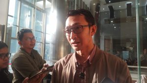 Juru Bicara KPK Budi Prasetyo di Gedung KPK, Jakarta, Rabu, 1/4/2026 | Muhammad Reza/Forum Keadilan