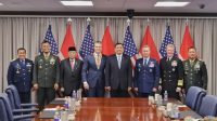 Pertemuan bilateral dengan Secretary of War Amerika Serikat Pete Hegseth di Pentagon, Arlington, Washington D.C., pada Senin, 13/4/2026 dan menghasilkan peningkatan hubungan pertahanan menjadi Major Defense Cooperation Partnership (MDCP) melalui Joint Statement | Dok. Kementerian Pertahanan RI