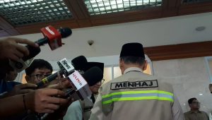 Menteri Haji dan Umrah Mochamad Irfan Yusuf atau yang akrab disapa Gus Irfan di Kompleks Parlemen, Senayan, Jakarta, Selasa, 14/4/2026 | Novia Suhari/Forum Keadilan