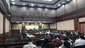 Sidang kasus suap dan gratifikasi sertifikasi K3 dengan terdakwa eks Wamenaker Immanuel Ebenezer dkk di Pengadilan Tipikor Jakarta, Senin, 20/4/2026 | Syahrul Baihaqi/Forum Keadilan