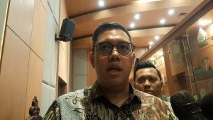 Wakil Ketua DPP Partai Golkar Dave Laksono di Kompleks Parlemen, Senayan, Jakarta, Rabu, 22/4/2026 | Novia Suhari/Forum Keadilan