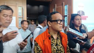 Eks Wamenaker Noel Ebenezer di Pengadilan Tipikor Jakarta, Senin, 27/4/2026 | Syahrul Baihaqi/Forum Keadilan