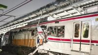 Kecelakaan antara KAJJ Argo Bromo Anggrek dengan KRL Commuter Line rute Jakarta-Cikarang terjadi di Stasiun Bekasi Timur, Kota Bekasi pada Senin, 27/4/2026 malam | Ist