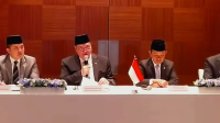 Menteri Koordiator Bidang Perekonomian, Airlangga Hartarto saat memberikan konferensi pers terkait Kebijakan-kebijakan Pemerintah dalam menyikapi kondisi geopolitik global pada Selasa, 31/3/2026. | YouTube Kemenko Perekonomian RI
