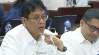 Menteri Keuangan (Menkeu), Purbaya Yudhi Sadewa, dalam paparan rapat kerja dengan Komisi XI DPR RI, pada Senin, 6/4/2026. | YouTube TVR Parlemen